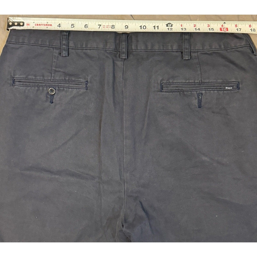 POLO Ralph Lauren Shorts Size 36 X 9" Dark Blue Classic Fit Cotton - Picture 6 of 9